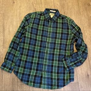 LL Bean scotch flannel shirt.